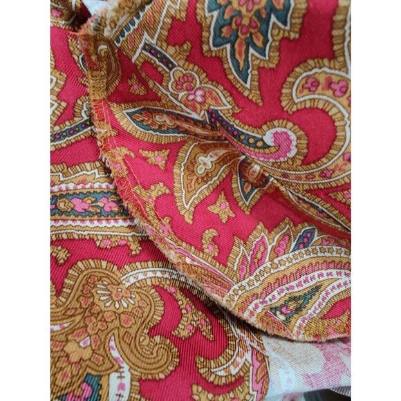 Victoria's Secret Classic 100% Silk/Wool Blend Full-Length Brocade Dressing Gown - Picture 5 of 7